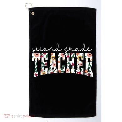 Wildflowers Second Grade Teacher Back To School 2nd Grade Golf Towel