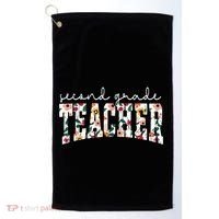 Wildflowers Second Grade Teacher Back To School 2nd Grade Golf Towel thumb 0