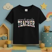 Wildflowers Second Grade Teacher Back To School 2nd Grade Toddler T-Shirt thumb 3