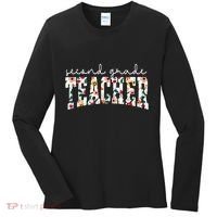 Wildflowers Second Grade Teacher Back To School 2nd Grade Women's Long Sleeve Shirt thumb 0