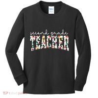 Wildflowers Second Grade Teacher Back To School 2nd Grade Kids Long Sleeve Shirt thumb 0