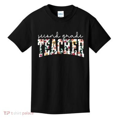 Wildflowers Second Grade Teacher Back To School 2nd Grade Kids T-Shirt