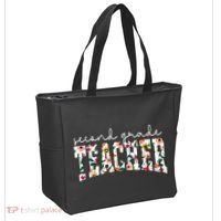 Wildflowers Second Grade Teacher Back To School 2nd Grade Tote Bag thumb 2