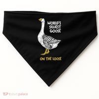 World's Silliest Goose On The Loose USA-Made Doggie Bandana thumb 0