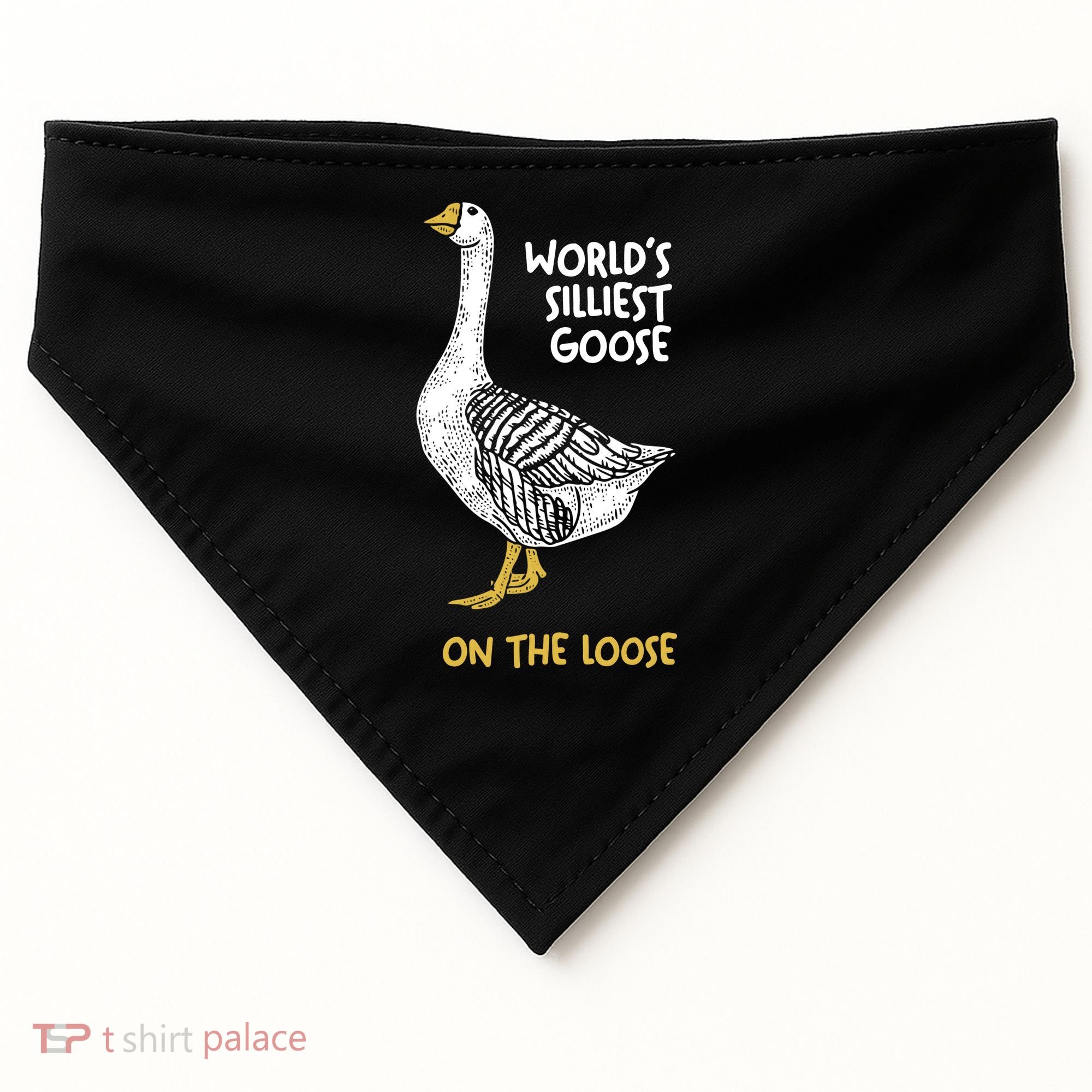 World's Silliest Goose On The Loose USA-Made Doggie Bandana