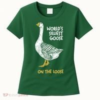 World's Silliest Goose On The Loose Women's T-Shirt thumb 0