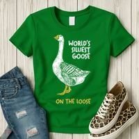 World's Silliest Goose On The Loose Women's T-Shirt thumb 3