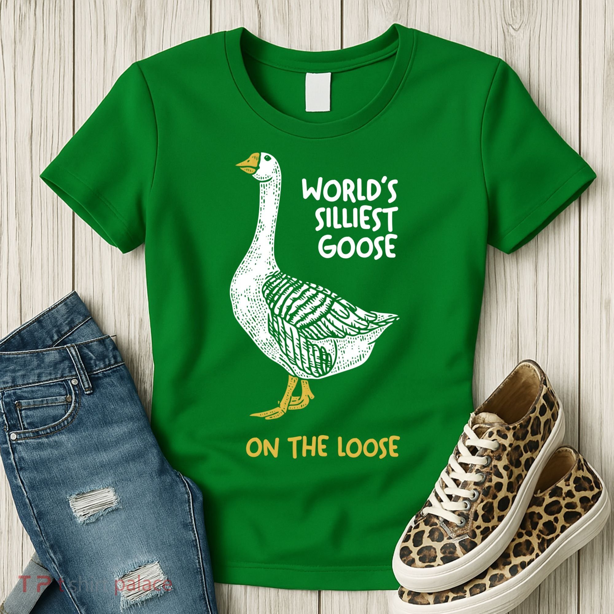 World's Silliest Goose On The Loose Women's T-Shirt