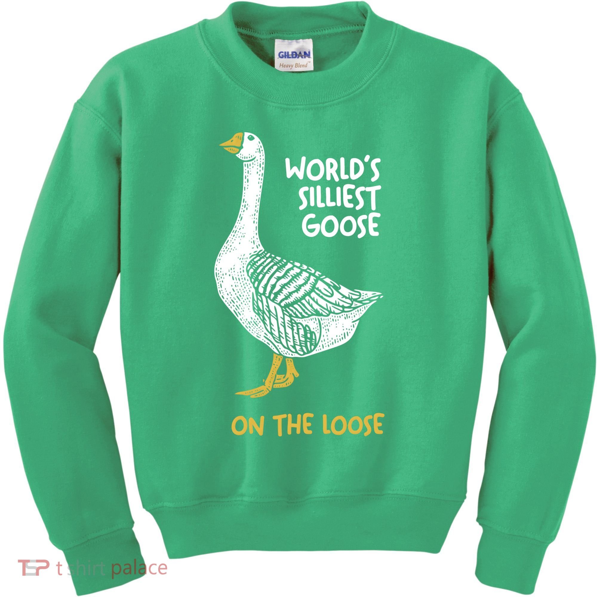 World's Silliest Goose On The Loose Kids Sweatshirt