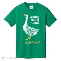 World's Silliest Goose On The Loose Kids T-Shirt thumb 0