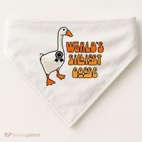 WorldS Silliest Goose USA-Made Doggie Bandana thumb 0
