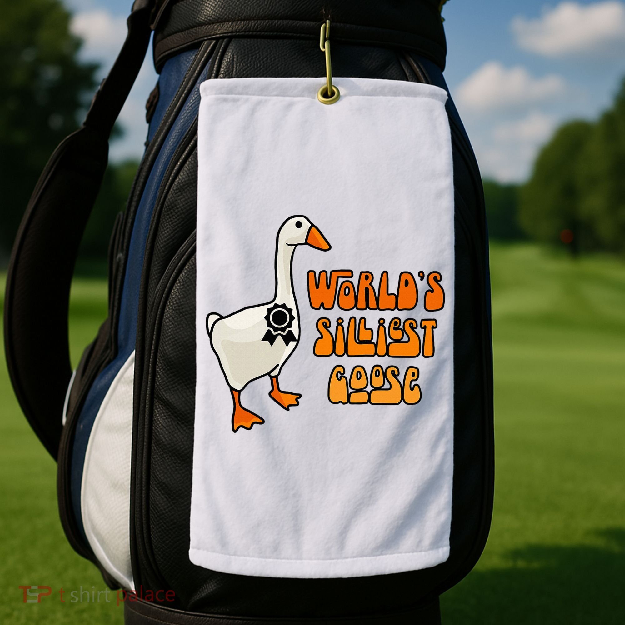 WorldS Silliest Goose Golf Towel