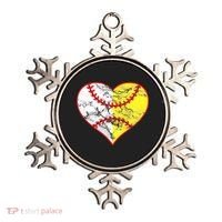 Womens Softball Heart Mom Women Baseball Ideas Ornament thumb 0