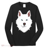 White Siberian Husky Canine White Snow Dog Long Sleeve Shirt thumb 0