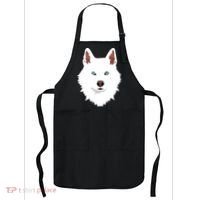 White Siberian Husky Canine White Snow Dog Apron thumb 0