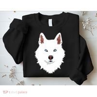 White Siberian Husky Canine White Snow Dog Sweatshirt thumb 2