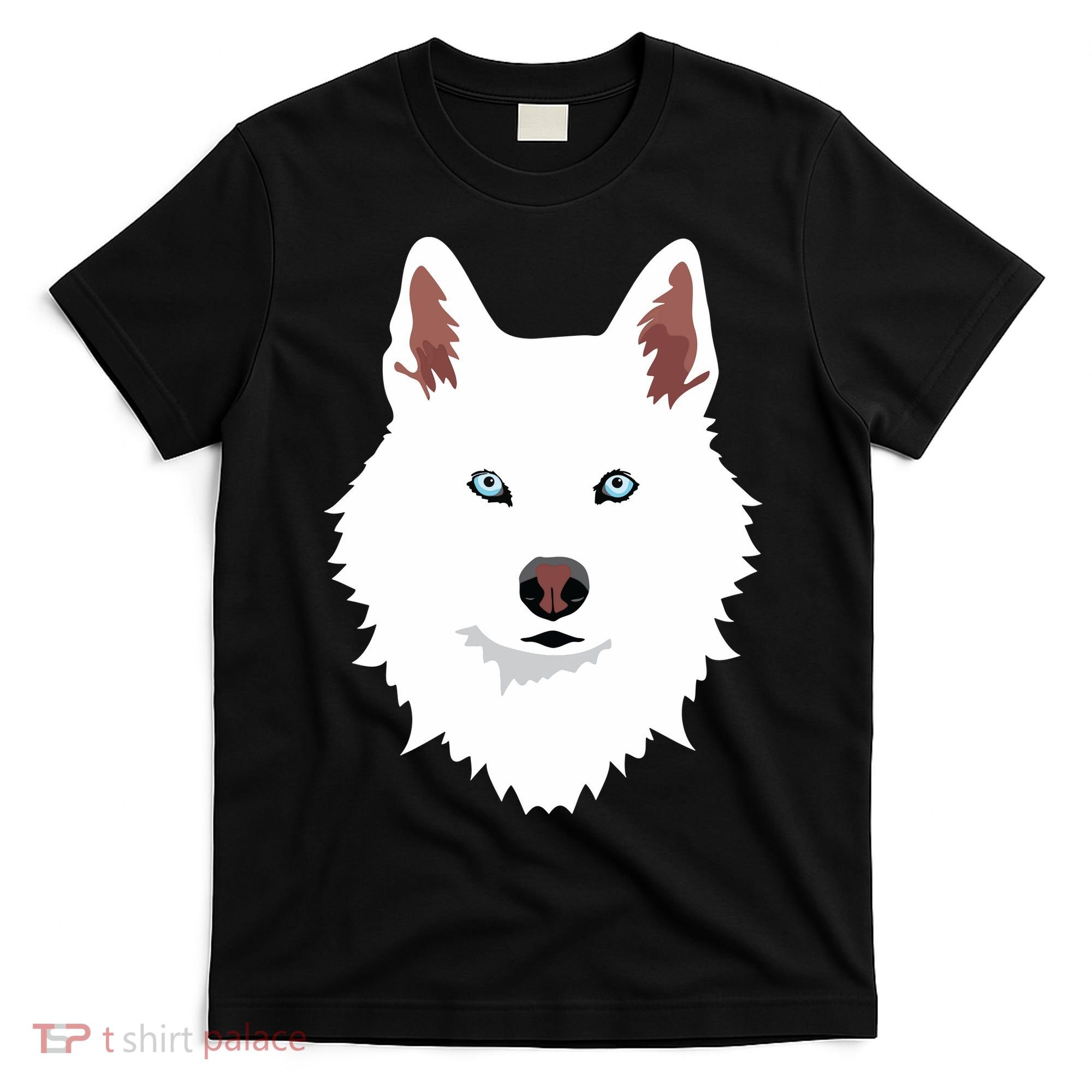 White Siberian Husky Canine White Snow Dog T-Shirt
