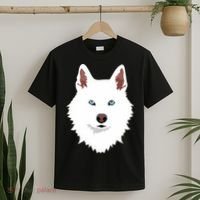 White Siberian Husky Canine White Snow Dog T-Shirt thumb 2