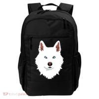 White Siberian Husky Canine White Snow Dog Backpack thumb 0