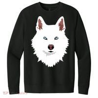 White Siberian Husky Canine White Snow Dog V.I.T. Fleece Crew Sweatshirt thumb 0