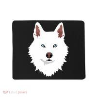 White Siberian Husky Canine White Snow Dog Mousepad thumb 0