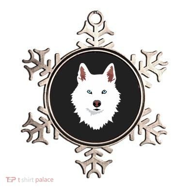 White Siberian Husky Canine White Snow Dog Ornament