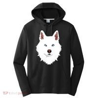 White Siberian Husky Canine White Snow Dog Performance Fleece Hoodie thumb 0