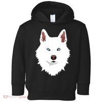 White Siberian Husky Canine White Snow Dog Toddler Hoodie thumb 0