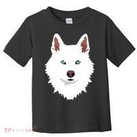 White Siberian Husky Canine White Snow Dog Toddler T-Shirt thumb 0