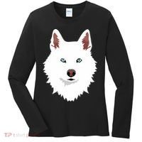 White Siberian Husky Canine White Snow Dog Women's Long Sleeve Shirt thumb 0