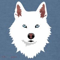 White Siberian Husky Canine White Snow Dog Garment-Dyed Sweatshirt thumb 2