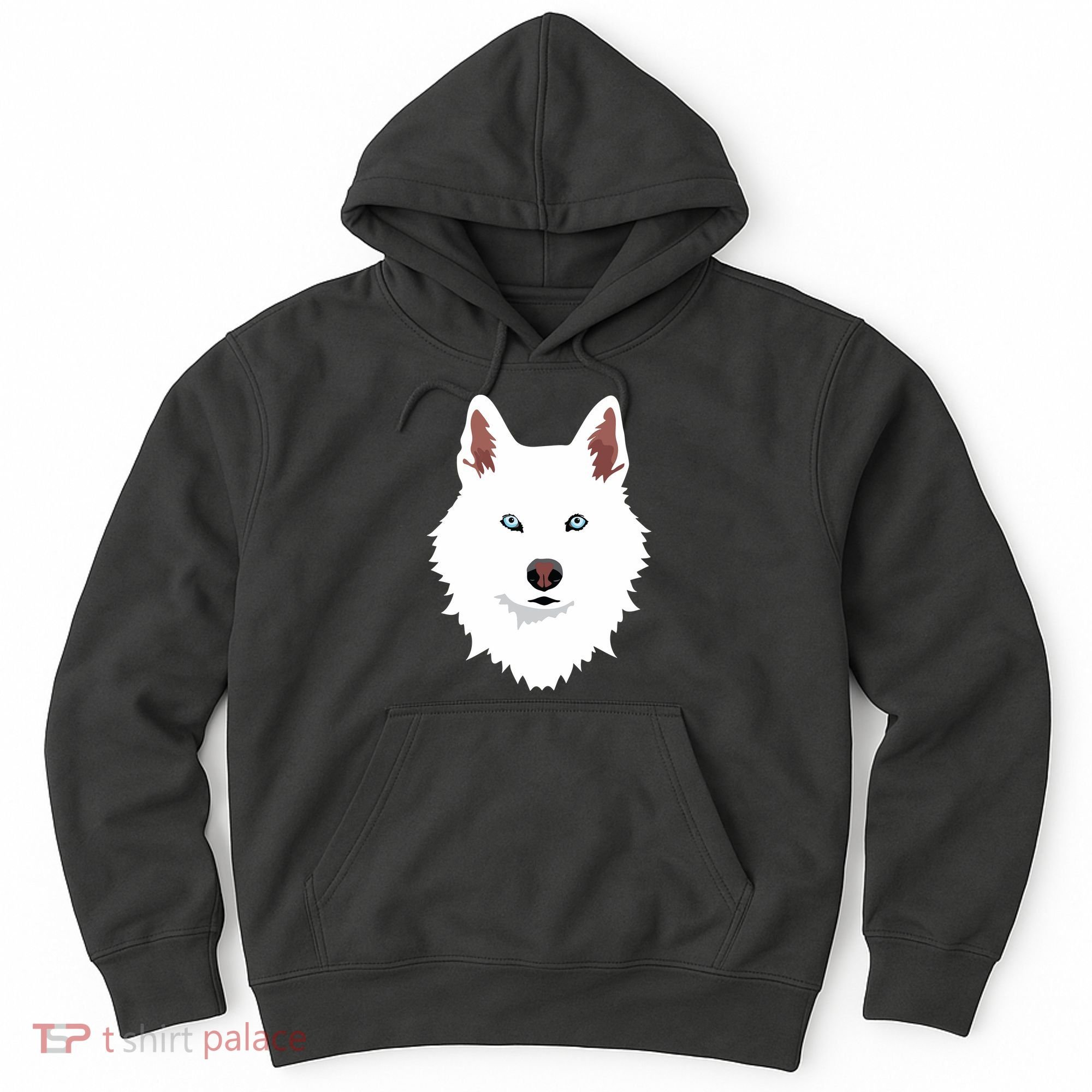 White Siberian Husky Canine White Snow Dog Hoodie