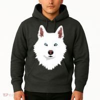 White Siberian Husky Canine White Snow Dog Hoodie thumb 2