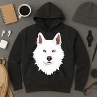 White Siberian Husky Canine White Snow Dog Hoodie thumb 3