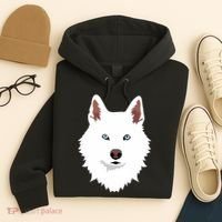 White Siberian Husky Canine White Snow Dog Hoodie thumb 4