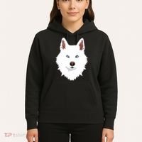White Siberian Husky Canine White Snow Dog Hoodie thumb 5