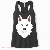 White Siberian Husky Canine White Snow Dog Women's Tank Top thumb 0