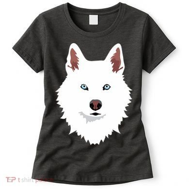 White Siberian Husky Canine White Snow Dog Women's T-Shirt