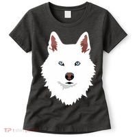 White Siberian Husky Canine White Snow Dog Women's T-Shirt thumb 0