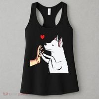 White Siberian Husky Love Dogs Female Ladies Women's Tank Top thumb 3