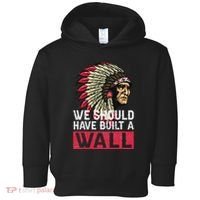 We Should Have Build A Wall Native American Toddler Hoodie thumb 0