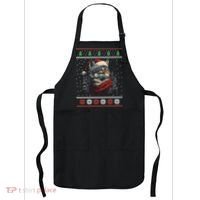 Wolf Santa Hat Ugly Christmas Cute Gift Apron thumb 0
