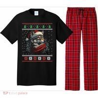 Wolf Santa Hat Ugly Christmas Cute Gift Pajama Set thumb 0