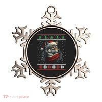 Wolf Santa Hat Ugly Christmas Cute Gift Ornament thumb 0