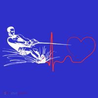 Water Skiing Heartbeat Funny Water Ski Skiing Waterski Gift Women's Tank Top thumb 5