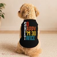 WoM.e.ns So Happy I'm 30 Twice Funny 60th Birthday Gift V-Neck Doggie Tank thumb 2