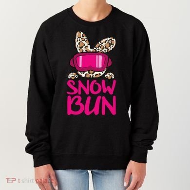 Winter Slope Hopper Ski Adventure Leopard Women's Sweatshirt
