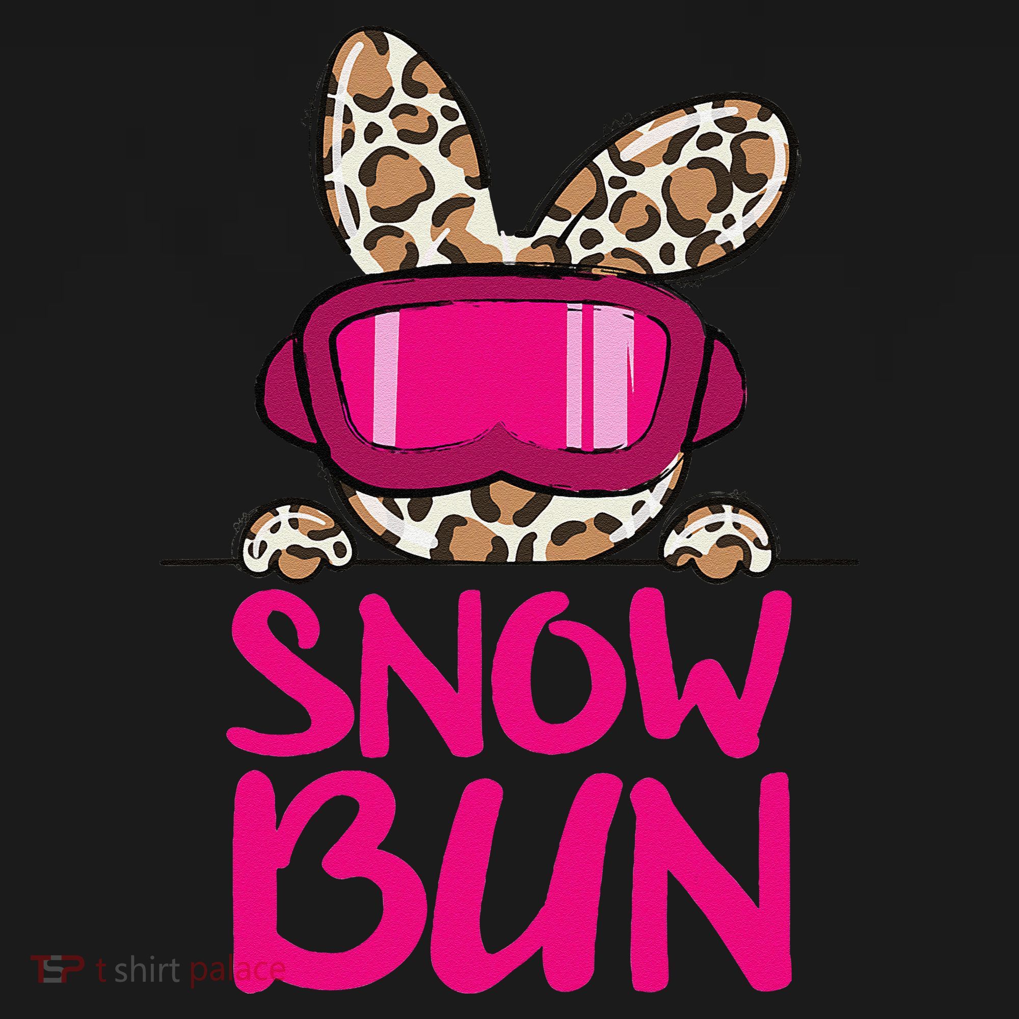 Winter Slope Hopper Ski Adventure Leopard Coaster