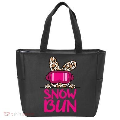 Winter Slope Hopper Ski Adventure Leopard Tote Bag