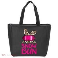 Winter Slope Hopper Ski Adventure Leopard Tote Bag thumb 0
